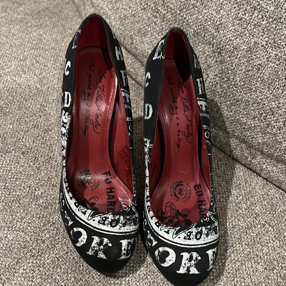 Ed Hardy Love Kills Slowly heels